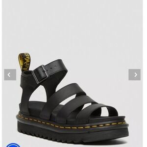 Dr. Martens Black Strappy Sandals